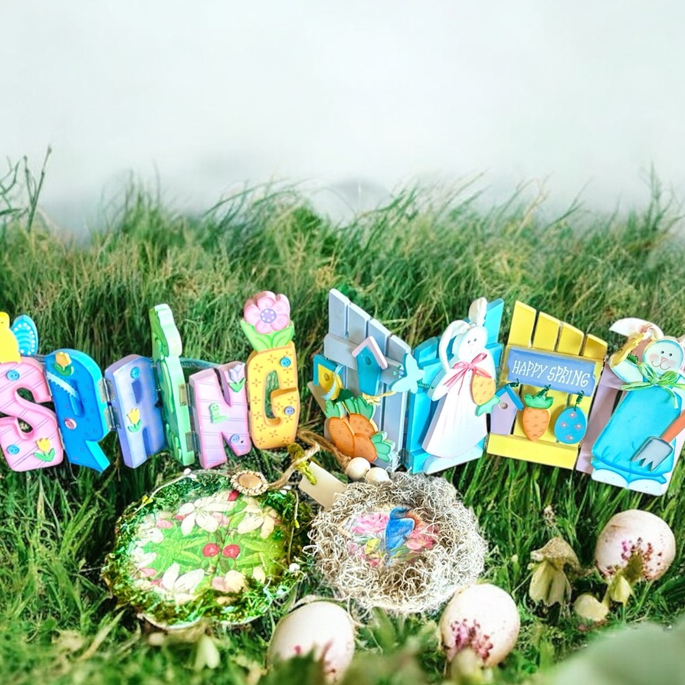 Spring Home Decor Items Easter Handmade Cottagecore Coastal Soft Girl Fairy Core